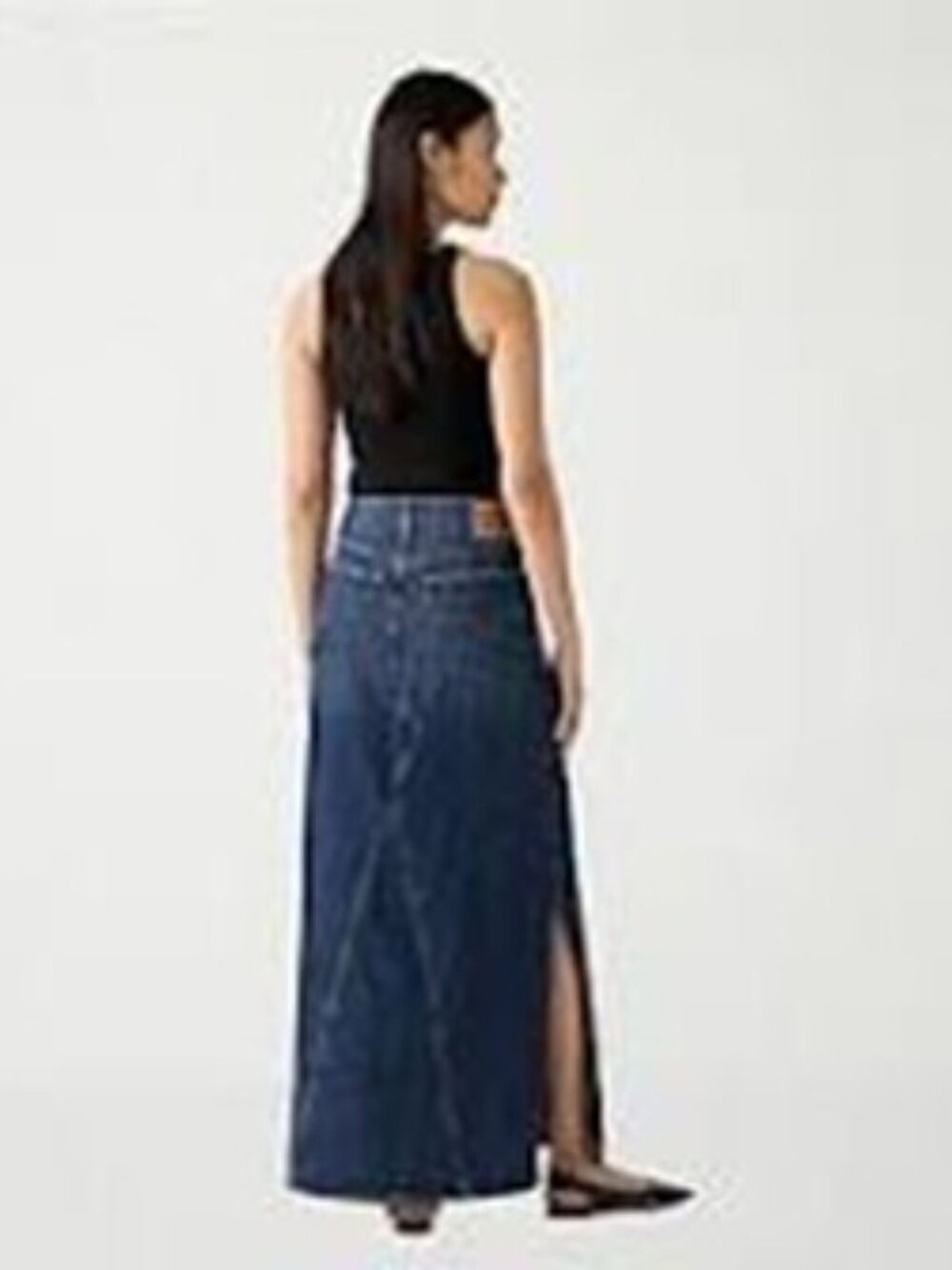 Levi's Iconic Long Skirt, Dark Wash, Size 29, New with Tags - Picture 14 of 16